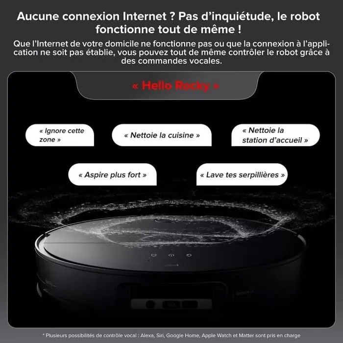 Roborock Saros 10 - Aspirateur Robot Laveur Autonome avec Station de Nettoyage, Aspiration 22000 Pa, Autonomie 220 min, Couverture 240 m², LDS Rétractable, Noir