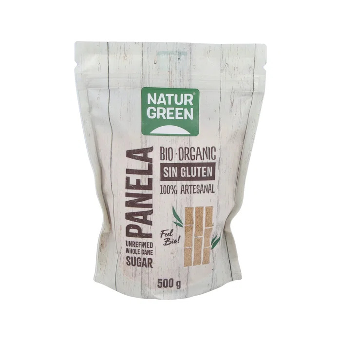 NATURGREEN Panela bio 500g - Sucre de canne complet non raffiné, édulcorant naturel, origine biologique NATURGREEN Panela bio 500g - Sucre de canne complet non raffiné, édulcorant naturel, origine biologique