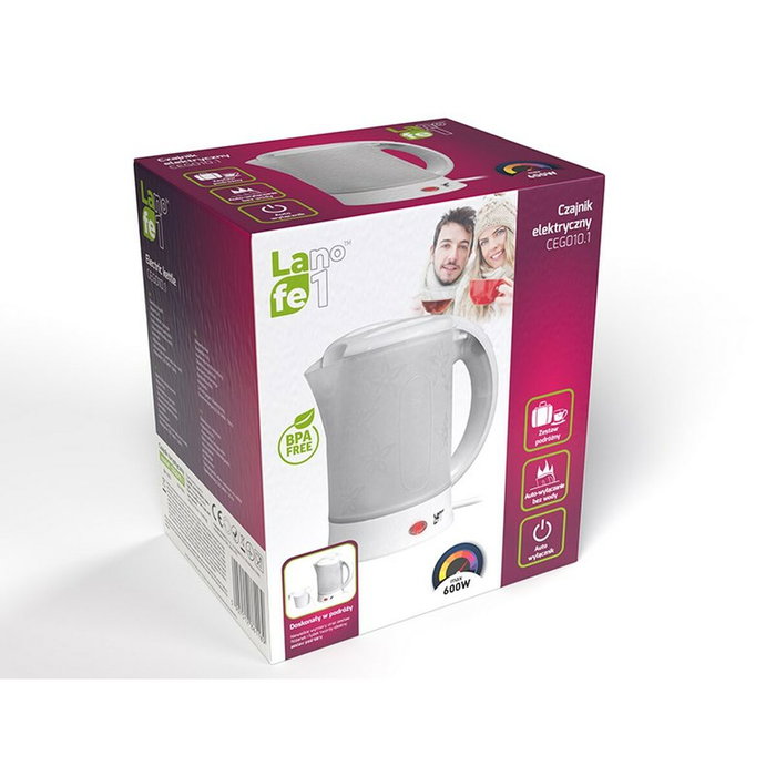 Lafe LAFCZA45865 Bouilloire 600 ml Gris clair