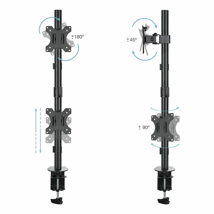 Support de table d'écran TooQ DB1233TNV-B 32" 13" 16 Kg