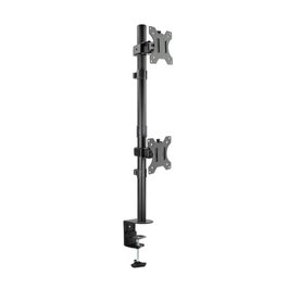 Tooq DB1233TNV-B Support de Table Double Écran Vertical 13 à 32 Pouces VESA 75x75mm 100x100mm