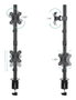 Tooq DB1233TNV-B Support de Table Double Écran Vertical 13 à 32 Pouces VESA 75x75mm 100x100mm