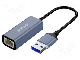 SAVIO Adaptateur USB pour Ethernet AK-83 USB 3.1 Gen 1