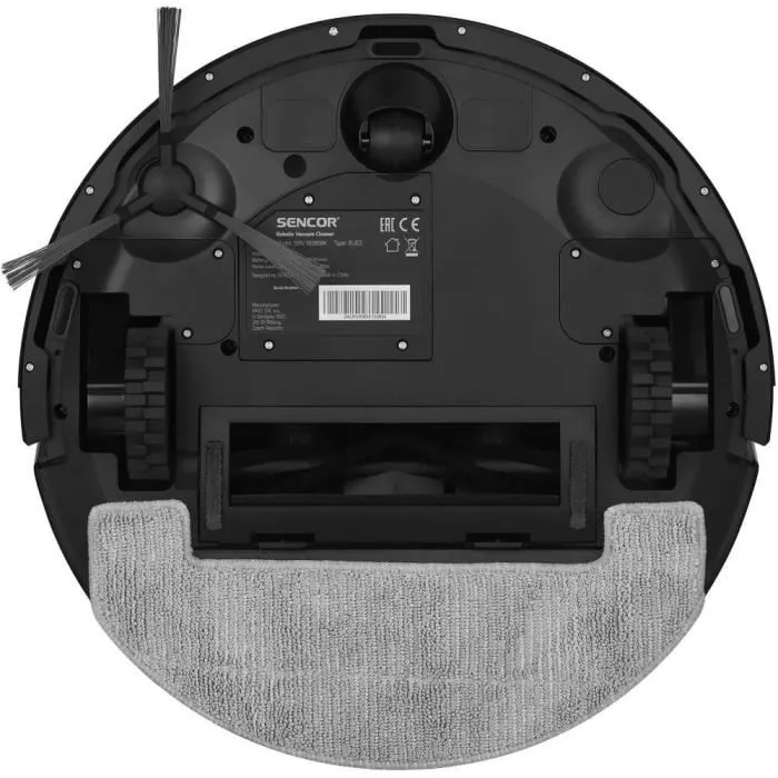 Sencor SRV 9085BK Aspirateur Robot avec Navigation LiDAR, Aspiration 3000 Pa, Vidange Automatique, Autonomie 130 min, Application et Télécommande