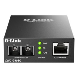D-Link DMC-G10SC Convertisseur de Médias Monomode 100/1000Base-T à 1000Base-LX SC 10 km