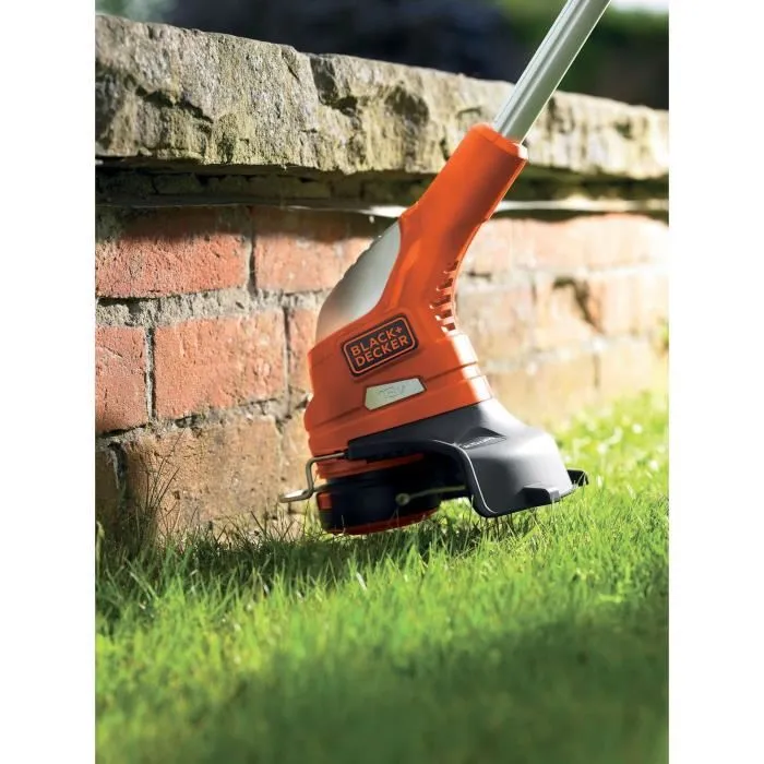 Black + Decker GLC1823L20-QW Coupe-bordure électrique sans fil 18V, largeur de coupe 23 cm, batterie incluse, tête pivotante, tube télescopique