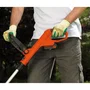 Black + Decker GLC1823L20-QW Coupe-bordure électrique sans fil 18V, largeur de coupe 23 cm, batterie incluse, tête pivotante, tube télescopique