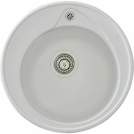 Stradour Évier RONDA blanc uni Ø 49 cm