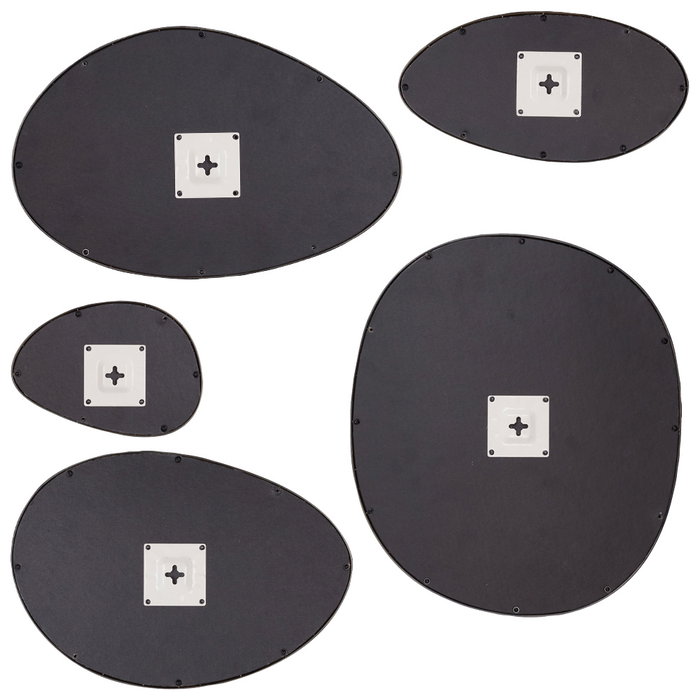 Home Deco Factory JGO. 5 ESPEJOS FORMA ORGÁNICA Home Deco Factory JGO. 5 ESPEJOS FORMA ORGÁNICA