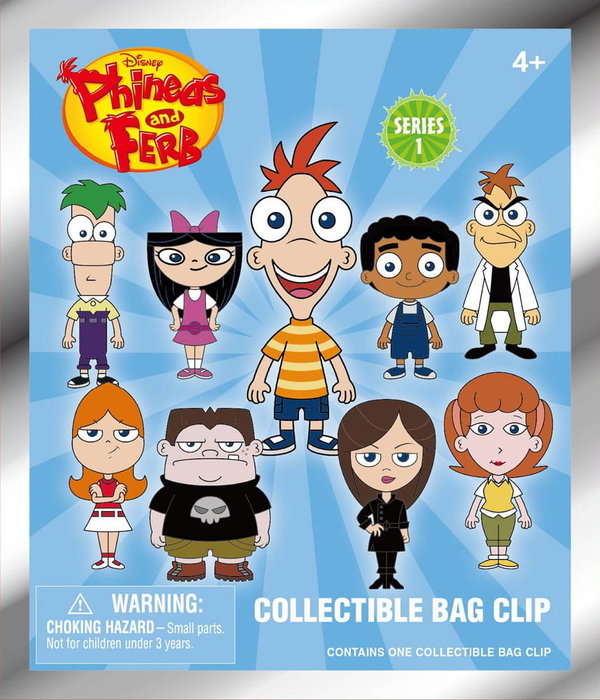 Phinéas et Ferb 3D présentoir porte-clés sac à dos Series 1 (24)