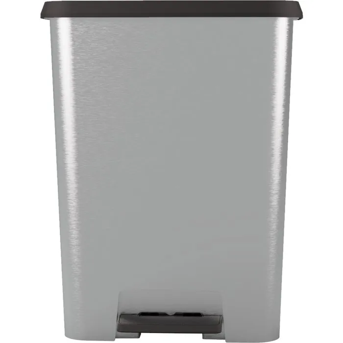 Curver Compatta Duo Poubelle à Pédale de Tri 23L + 23L Gris Aspect Métal Polypropylène Curver Compatta Duo Poubelle à Pédale de Tri 23L + 23L Gris Aspect Métal Polypropylène