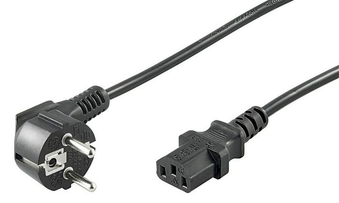 MicroConnect Cordon d'alimentation Schuko coudé - C13, 0,5 m MicroConnect Cordon d'alimentation Schuko coudé - C13, 0,5 m