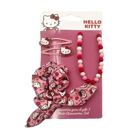 Accessoires pour les Cheveux Hello Kitty Rose 4 Pièces