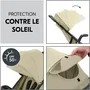 Hauck - Poussette compacte SHOP N CARE - 4 roues anti-crevaison - Dossier et repose-pieds réglables - Pare-soleil UPF 50+ - Panier XL - Olive