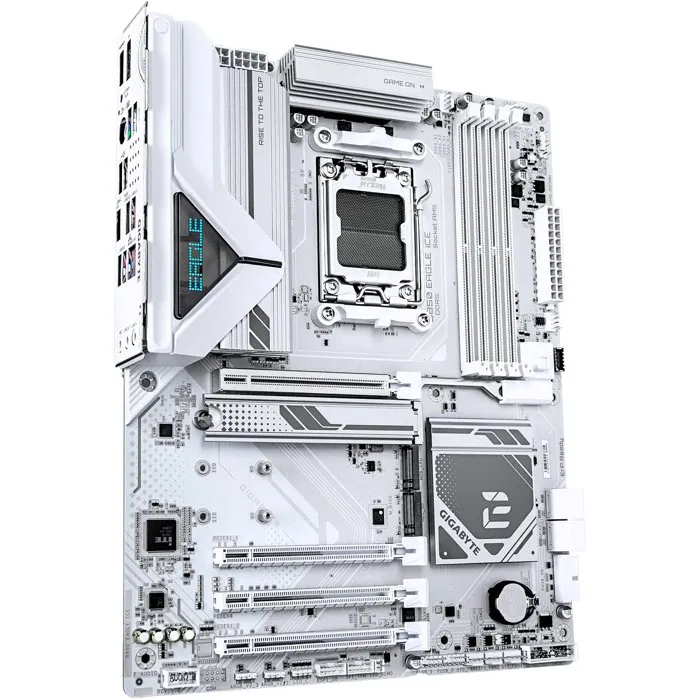 Gigabyte Carte mère B850 EAGLE ICE ATX - Chipset AMD B850 - DDR5 - PCIe 5.0 - WiFi 7 - Pour Configurations Gaming et Créatives