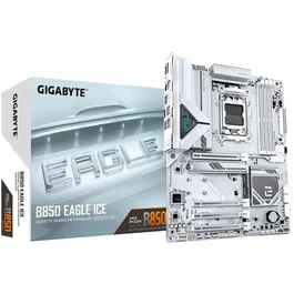 Gigabyte Carte mère B850 EAGLE ICE ATX - Chipset AMD B850 - DDR5 - PCIe 5.0 - WiFi 7 - Pour Configurations Gaming et Créatives