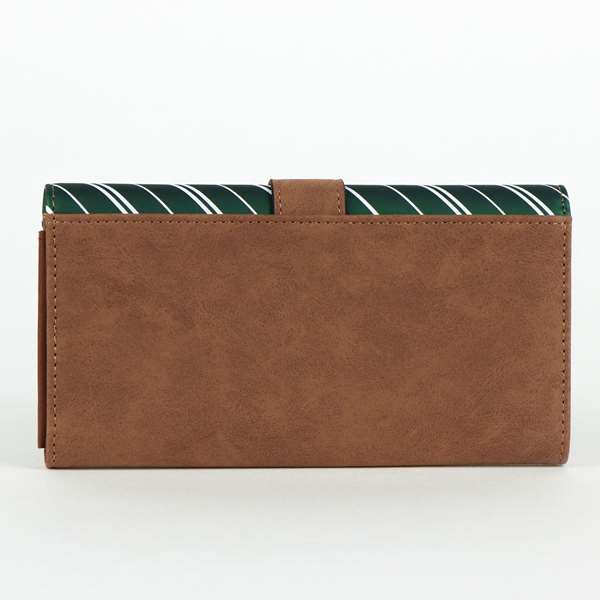 Harry Potter Portefeuille Slytherin en simili cuir marron - Pour enfants à partir de 3 ans