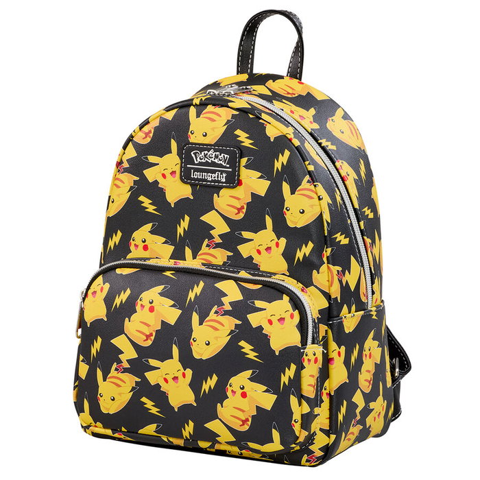 LOUNGEFLY Sac à dos Pikachu Pokémon 26 cm - Dimensions : 22,86 x 11,43 x 26,67 cm