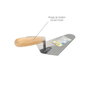 WOLFPACK LINEA PROFESIONAL Truelle Maurer 348 manche bois 160 mm