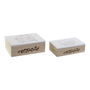 Set de boîtes décoratives DKD Home Decor Bois MDF (17 x 12 x 6 cm)