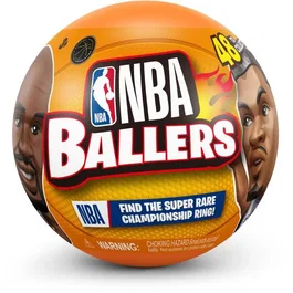 ZURU NBA Ballers S2 - Capsule surprise avec figurine aléatoire à collectionner - Poster et mini-ballon inclus - À partir de 3 ans