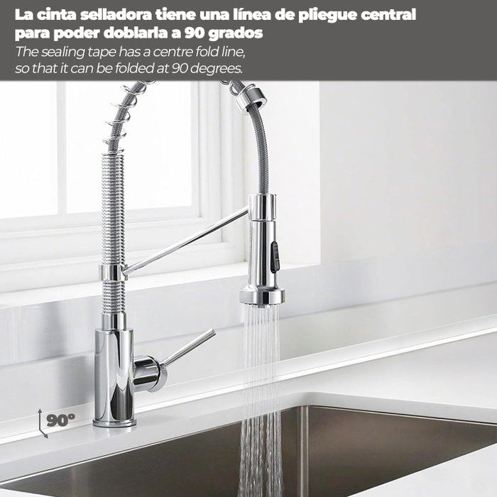 WOLFPACK LINEA PROFESIONAL Ruban adhésif pour sanitaires 38 mm x 3,2 m