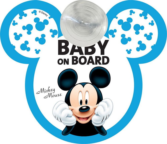Licensing Bébé À Bord Mickey CZ10423 Signal Ventouse Voiture Licensing Bébé À Bord Mickey CZ10423 Signal Ventouse Voiture