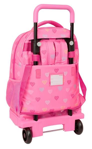 Benetton Mochila à roues compacte extraible Heart 33x45x22cm Benetton Mochila à roues compacte extraible Heart 33x45x22cm