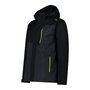 Veste de Sport pour Homme Campagnolo Man Zip Detachable Inn Noir M
