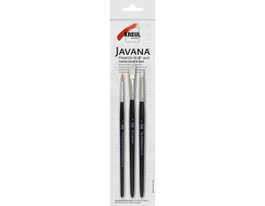 Kreul Set de 3 pinceaux pour textile nº08, 08, 02 JAVANA TEX