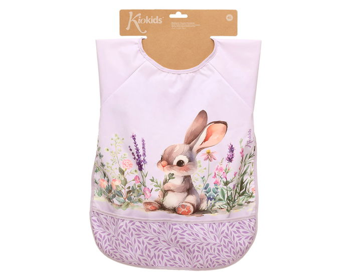 KioKids Little Sauvage - Bavoir Imperméable avec Manches et Poche, Lavande, pour Bébé à partir de 4 mois KioKids Little Sauvage - Bavoir Imperméable avec Manches et Poche, Lavande, pour Bébé à partir de 4 mois