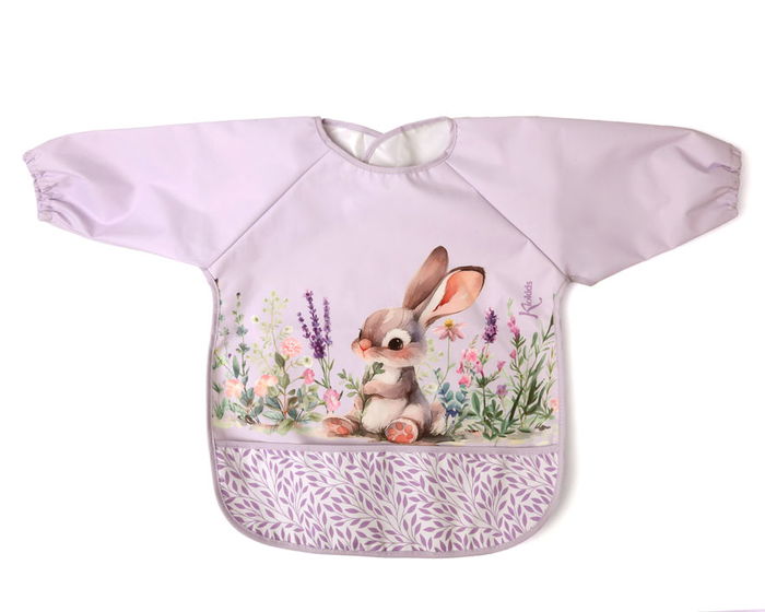 KioKids Little Sauvage - Bavoir Imperméable avec Manches et Poche, Lavande, pour Bébé à partir de 4 mois KioKids Little Sauvage - Bavoir Imperméable avec Manches et Poche, Lavande, pour Bébé à partir de 4 mois