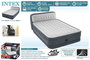 Intex - Matelas pneumatique Dura-Beam Deluxe Ultra Plush avec tête de lit, 152x236x86 cm, hauteur 46 cm, capacité de charge 227 kg