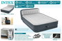 Intex - Matelas pneumatique Dura-Beam Deluxe Ultra Plush avec tête de lit, 152x236x86 cm, hauteur 46 cm, capacité de charge 227 kg