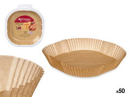 Kinvara Lot de 50 moules en papier pour friteuse à air 30x5x27cm x4 (Set de 24)