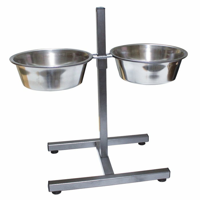 Trixie Mangeoire pour chiens Double 2,8 L avec Support Réglable Trixie Mangeoire pour chiens Double 2,8 L avec Support Réglable