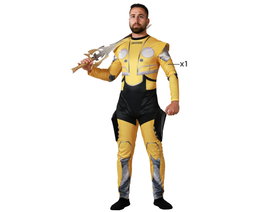 BigBuy Carnival Déguisement Robot Jaune Adulte XS-S