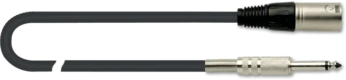 QUIKLOK Câble Microphone PVC XLR Mâle-Jack Mono 9 Mètres