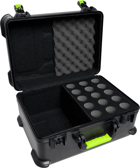 SBG Estuche De Transporte De Polietileno Para 15 Micrófonos - SBG Malette en Polyéthylène pour 15 Microphones avec Cadenas TSA