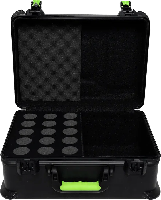 SBG Estuche De Transporte De Polietileno Para 15 Micrófonos - SBG Malette en Polyéthylène pour 15 Microphones avec Cadenas TSA