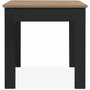 Table OSLO Rectangulaire 4 personnes - Noir / Chêne artisan