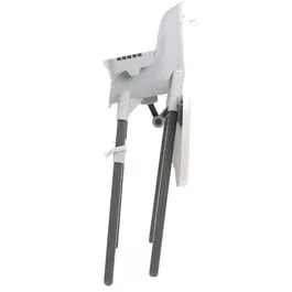 Chicco Zest Chaise Haute Évolutive dès 6 mois et jusqu'à 40 kg, Pliable, Plateau Amovible, Gris - Compacte et Facile à Nettoyer