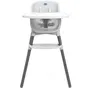 Chicco Zest Chaise Haute Évolutive dès 6 mois et jusqu'à 40 kg, Pliable, Plateau Amovible, Gris - Compacte et Facile à Nettoyer