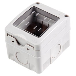 GSC Evolution Boîte de surface 2 modules avec couvercle IP55