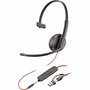 Poly Casque mono Blackwire 3215 avec connecteur USB-C - Noir (8X227A6)
