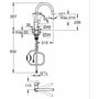 Grohe Mitigeur de cuisine StartEdge chromé, bec haut en C avec mousseur extractible