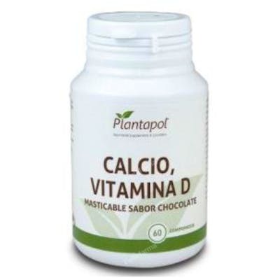 PLANTAPOL Calcio + Vitamine D Goût Chocolat 60 Comprimés Masticables Complément Alimentaire Os et Dents PLANTAPOL Calcio + Vitamine D Goût Chocolat 60 Comprimés Masticables Complément Alimentaire Os et Dents