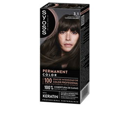 Syoss Permanente Color #3.1-Castaño Oscuro Teinture Cheveux Durable Kératine 1 unité