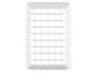 KINVARA Cesta Metal Cromada Rectangular GRD, Plata