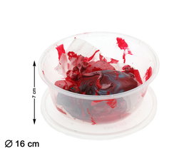 Accessoire Décoratif Halloween Cœur Humain Sanglant dans Pot 16x7 cm - Décoration Horreur Macabre